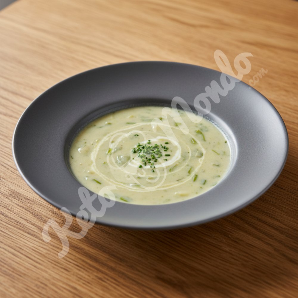 Leek soup with cream