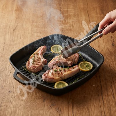 Agneau grillé au thym et au citron