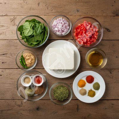 Spinach curry with paneer