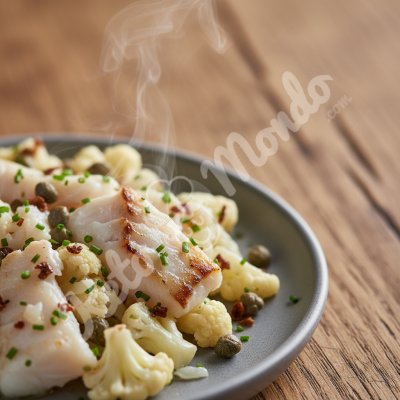 Smoked cod with cauliflower