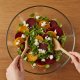 Beetroot, goat’s cheese and watercress salad
