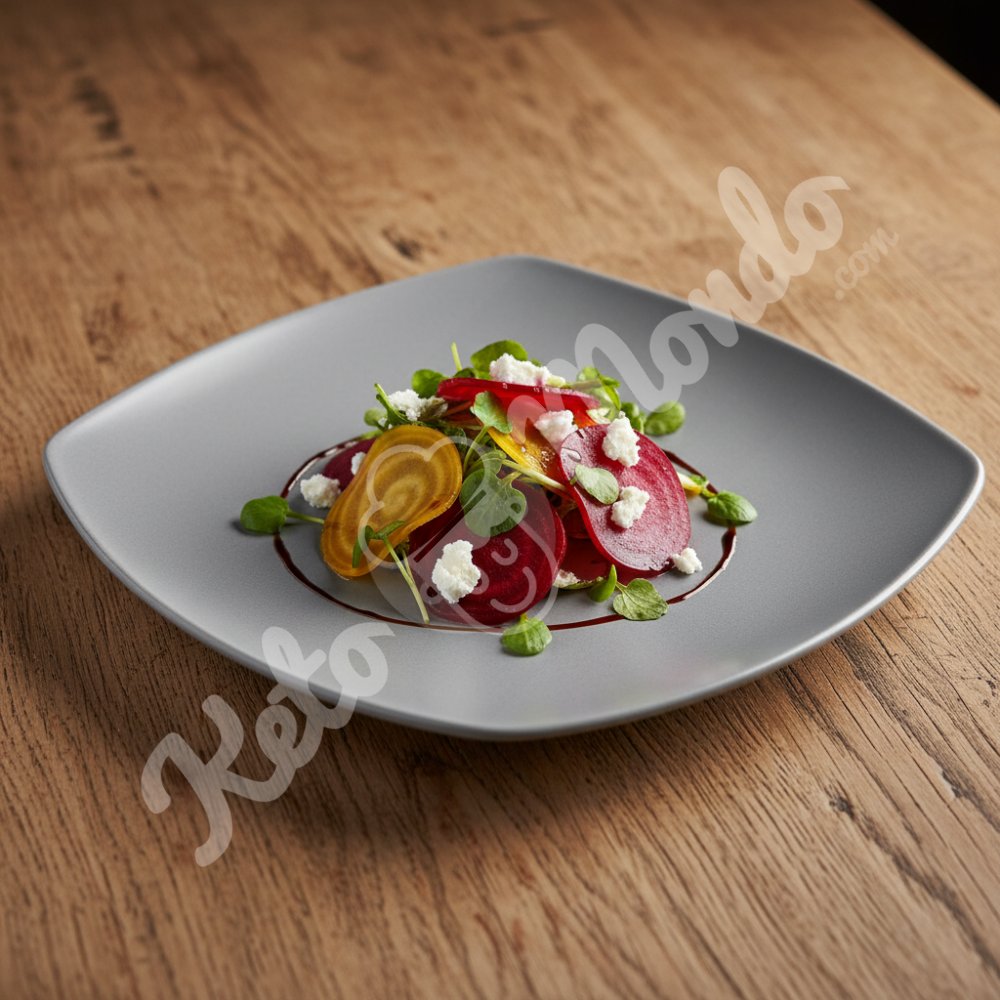 Beetroot, goat’s cheese and watercress salad